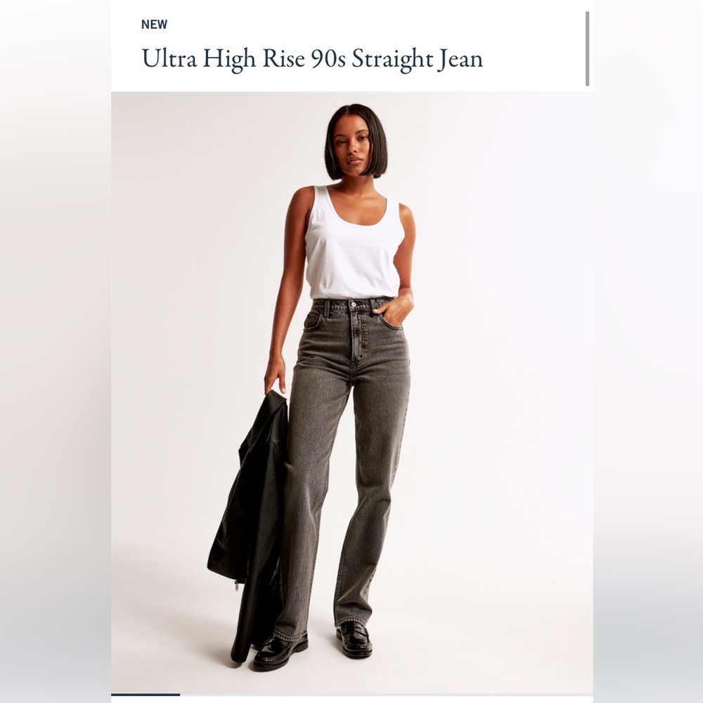 Abercrombie ultra high rise 90s straight jeans